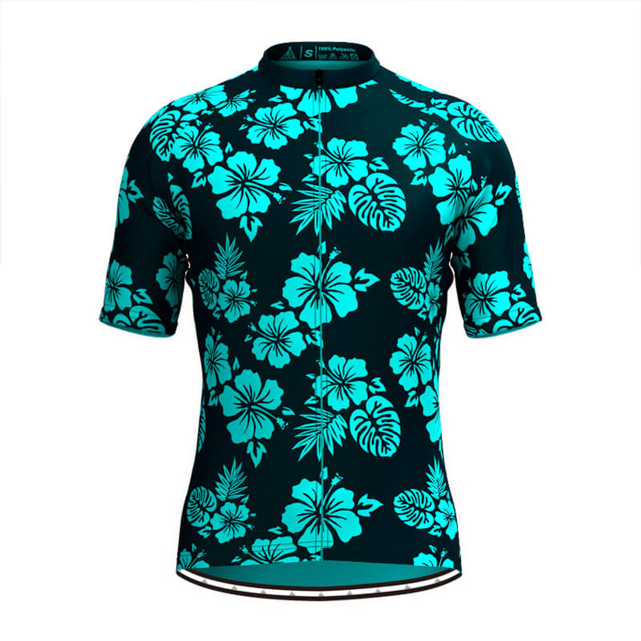 mens floral cycling jersey