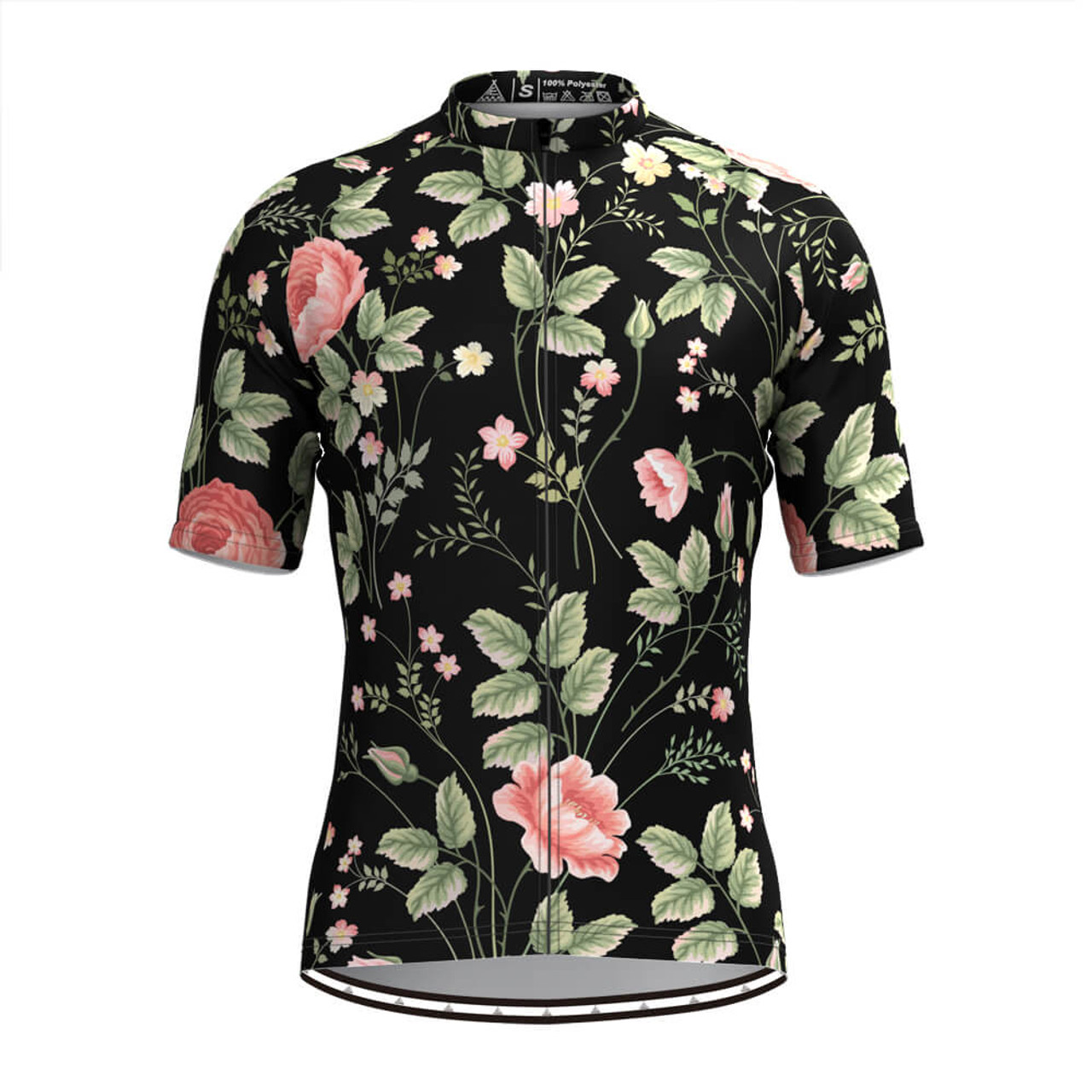 mens floral cycling jersey