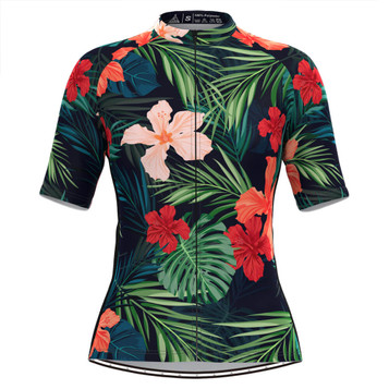 Women's Hawaiian Tropical & Floral Cycling Jersey Women's Hawaiian Tropical & Floral Cycling Jersey