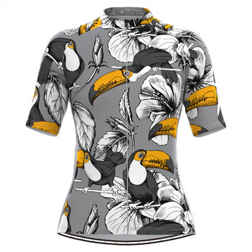 Women's Toucans Tropical Print Hawaiian Cycling Jersey