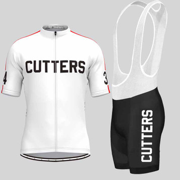 Cutters 1979 Breaking Away Movie Men's Cycling Kit White Red Cutters 1979 Breaking Away Movie Men's Cycling Kit White Red