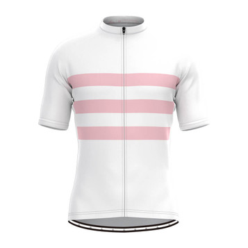 Men's Classic Stripe Jersey - White/Pink