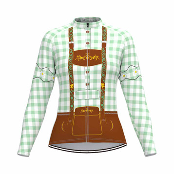 Tirolese Women's Long Sleeve Cycling jersey Green Tirolese Women's Long Sleeve Cycling jersey Green