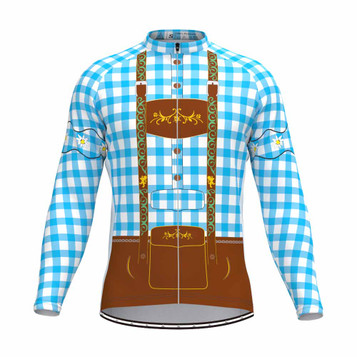 Tirolese Men's Long Sleeve Cycling jersey Blue Tirolese Men's Long Sleeve Cycling jersey Blue