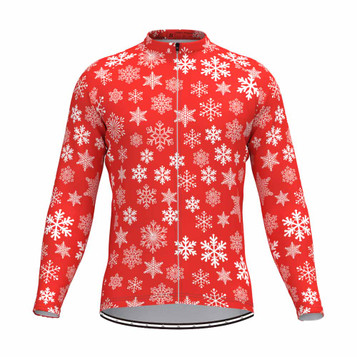 Snowflake Long Sleeve Cycling Jersey