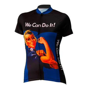 Rosie the Riveter Women's Cycling Jerseys Blue Rosie the Riveter Women's Cycling Jerseys Blue