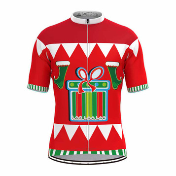 Ugly Christmas Sweater Gift Box Cycling Jersey Ugly Christmas Sweater Gift Box Cycling Jersey