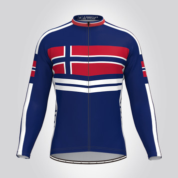 Norway Norge Flag LS Cycling Jersey Norway Norge Flag LS Cycling Jersey
