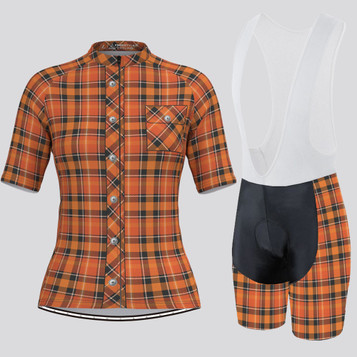 Plaid Checkered Shirt V25 Women's Cycling Kit Plaid Checkered Shirt V25 Women's Cycling Kit