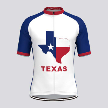 Men's Texas State Flag Short Sleeve Cycling Jersey Men's Texas State Flag Short Sleeve Cycling Jersey