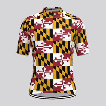 Maryland State Flag Men's Cycling Jersey