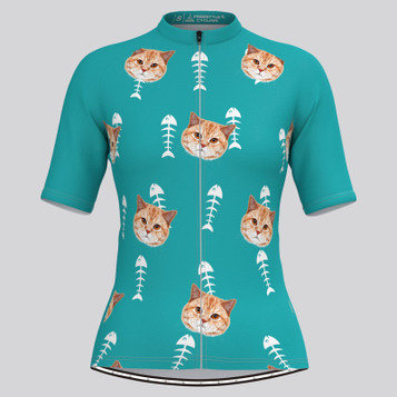 Custom Cat Face V2 Women's Jersey Custom Cat Face V2 Women's Jersey