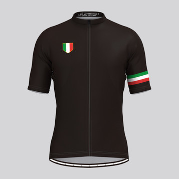 Classic Italia Black Men's Cycling Jersey
