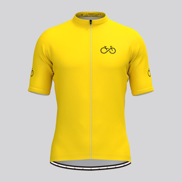 Ride Forever Men's Cycling Jersey-Yellow
