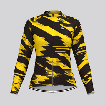 Classic Gradient Women's LS Cycling Jersey - Yellow