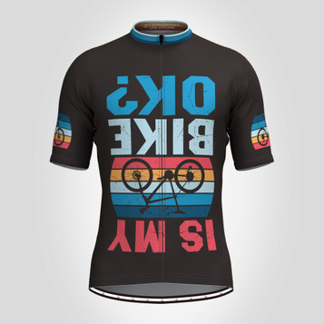 Is My Bike Ok Men's Cycling Jersey - Black
