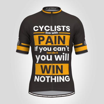 Cyclist Handle Pain Win Men's Cycling Jersey Cyclist Handle Pain Win Men's Cycling Jersey