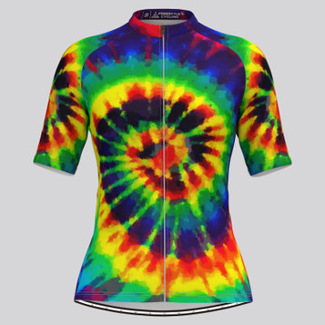 Tie Dye Novelty Women's Cycling Jersey - Reactive