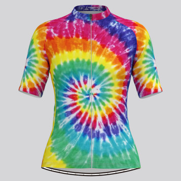 Tie Dye Novelty Women's Cycling Jersey - Blast