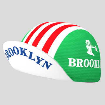 Brooklyn Retro Cycling Cap - Green/Red Brooklyn Retro Cycling Cap - Green/Red