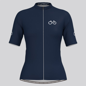 Ride Forever Women's Cycling Jersey -  Navy Ride Forever Women's Cycling Jersey -  Navy