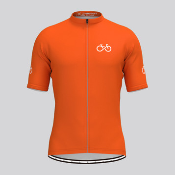 Men's Ride Forever Cycling Jersey - Tangerine