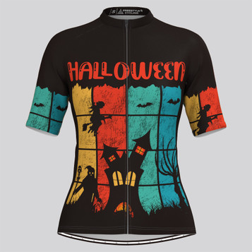 Halloween Retro Women's Cycling Jersey Halloween Retro Women's Cycling Jersey