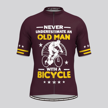Men's Old Man V1 Cycling Jersey - Claret Men's Old Man V1 Cycling Jersey - Claret
