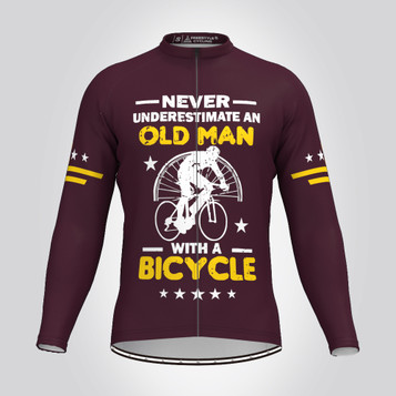 Men's Old Man Long Sleeve Cycling Jersey - V1