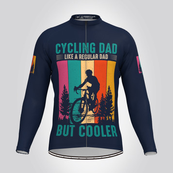 Cycling Dad Bike Adventure Men's Cycling Jersey - Navy Cycling Dad Bike Adventure Men's Cycling Jersey - Navy
