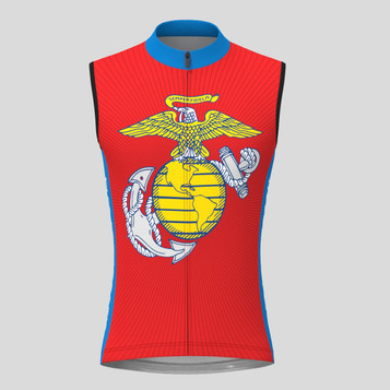 US Marine Corps Men's Sleevless Cycling Jersey US Marine Corps Men's Sleevless Cycling Jersey
