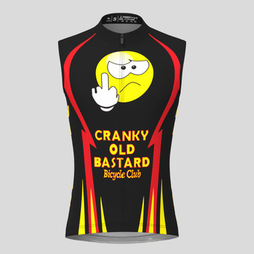 Cranky Old Bastard Men's Sleeveless Cycling Jersey Cranky Old Bastard Men's Sleeveless Cycling Jersey