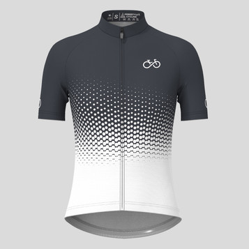 Bike Forever Gradient Dots Women's Cycling Jersey -  Graphite Bike Forever Gradient Dots Women's Cycling Jersey -  Graphite