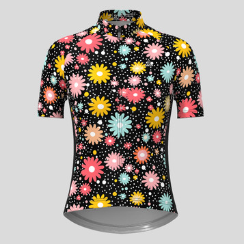 Women's Colorful Daisy Cycling Jersey