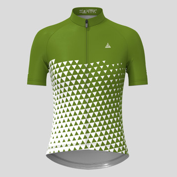 Women's Gradient Triangle Cycling Jersey - Moss