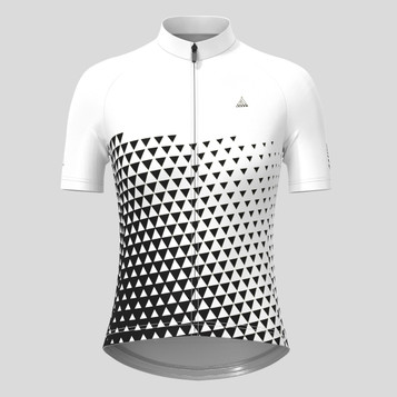 Women's Gradient Triangle Cycling Jersey - Black/White