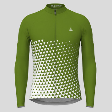 Gradient Triangle Men's LS Cycling Jersey - Moss
