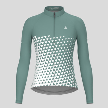 Women's Gradient Triangle LS Cycling Jersey - Sage