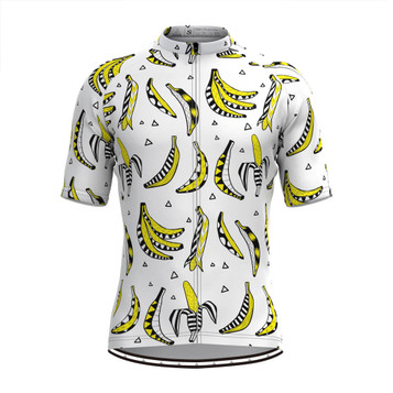 Men's Banana Print Cycling Jersey Men's Banana Print Cycling Jersey