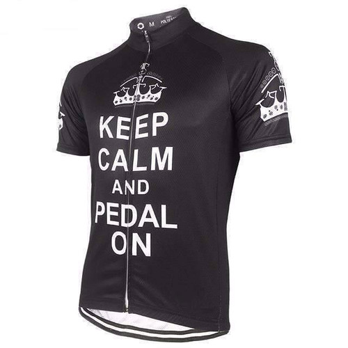 Keep Calm and Pedal On Cycling Jersey Keep Calm and Pedal On Cycling Jersey