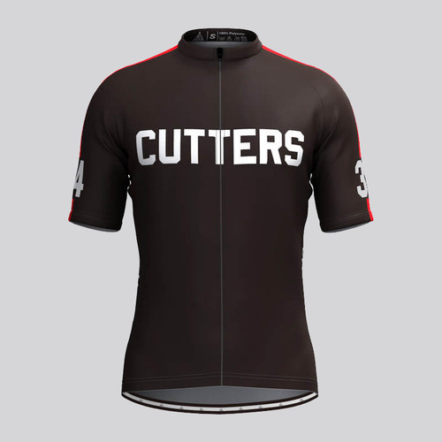 Cutters 1979 Breaking Away Movie Men's Cycling Jersey Black Red