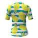 Women's Pineapple Print Stripe Cycling Jersey Yellow