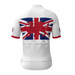 UK Union Jack Flag Men's Cycling Jersey White 