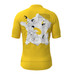  France Map Classic Color Men's Cycling Jersey - Yellow