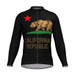 The California Republic Men's LS Cycling Jersey Black The California Republic Men's LS Cycling Jersey Black