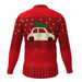 Christmas Tree Ugly Sweater Long Sleeve Cycling Jersey Red
