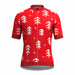 Ugly Christmas Sweater snowflake Cycling Jersey Red