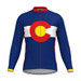 Colorado State Flag Men's LS Cycling Jersey Red Yellow Colorado State Flag Men's LS Cycling Jersey Red Yellow