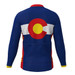 Colorado State Flag Men's LS Cycling Jersey Red Yellow Colorado State Flag Men's LS Cycling Jersey Red Yellow