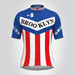 Retro Brooklyn Team Men's Cycling Kit Blue Red Retro Brooklyn Team Men's Cycling Kit Blue Red